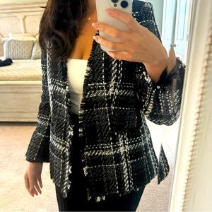 Black and white Express Blazer in medium